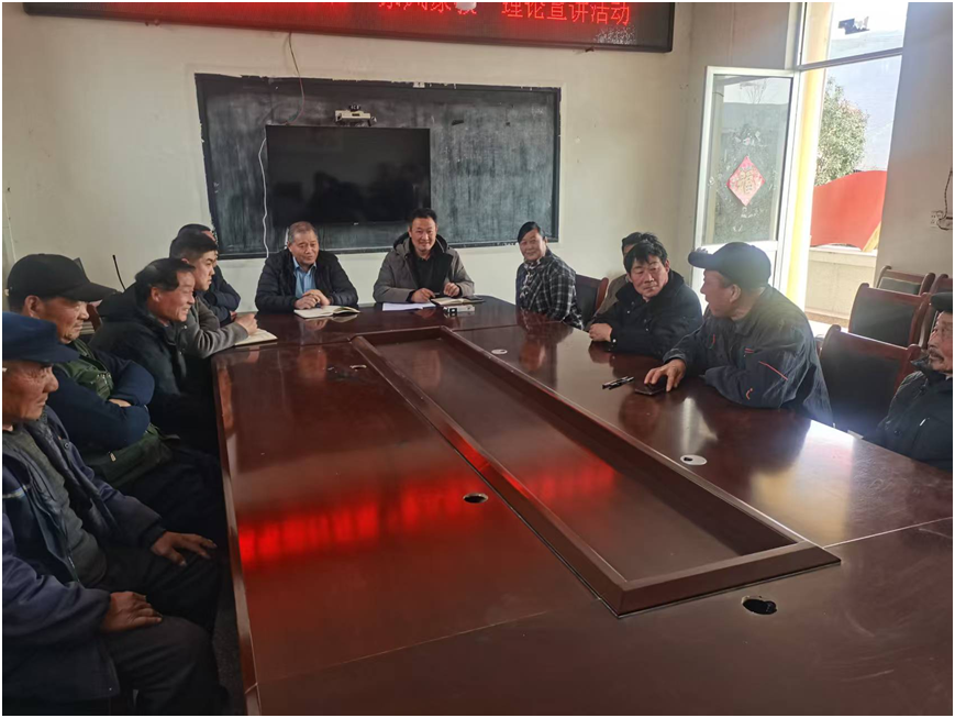 全国基层党建网山亭区百村党建宣讲会-苇湖村党员学习日活动