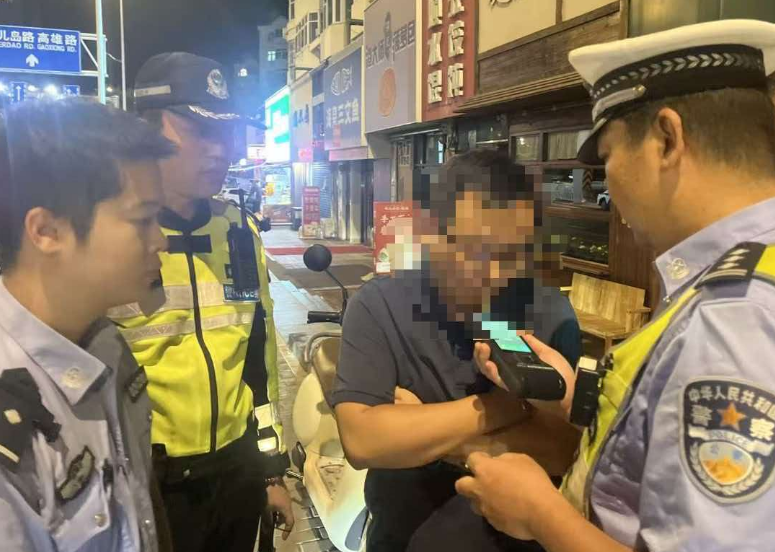 夜查不松懈！市南公安交管大队 查获一起醉酒驾驶案件